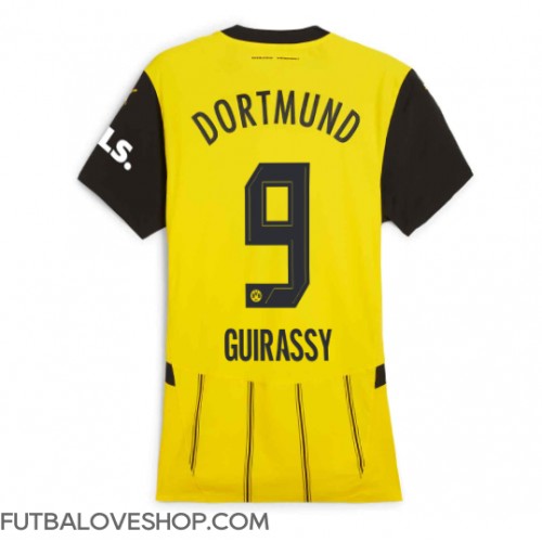 Dres Borussia Dortmund Serhou Guirassy #9 Domáci pre Ženy 2024-25 Krátky Rukáv